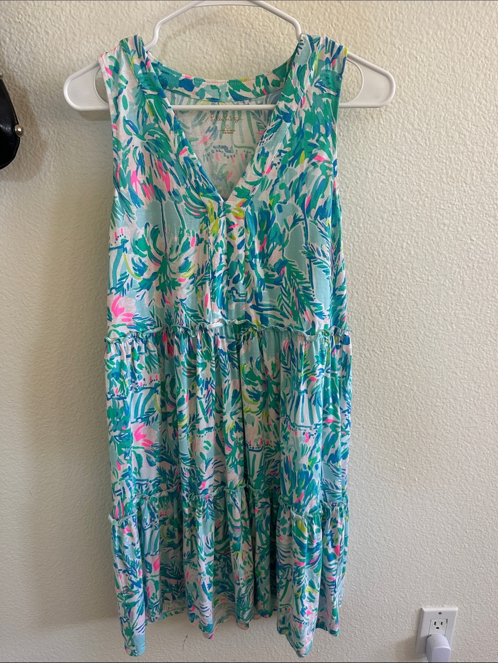 Lilly Pulitzer Aqua, Teal & Pink Printed Sundress